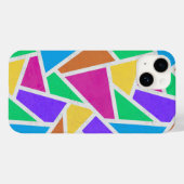 Helle Regenbogenfarben Mosaik Case-Mate iPhone Hülle (Rückseite (Horizontal))