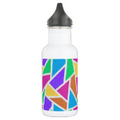 Helle Regenbogenfarben Mosaik Edelstahlflasche (Links)