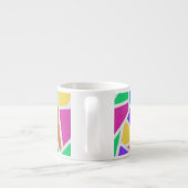Helle Regenbogenfarben Mosaik Espressotasse (Rückseite)