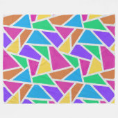 Helle Regenbogenfarben Mosaik Fleecedecke (Vorderseite (Horizontal))