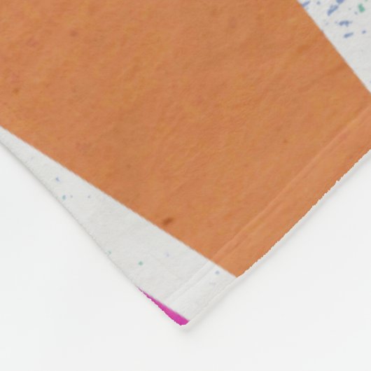 Helle Regenbogenfarben Mosaik Fleecedecke (Ecke)