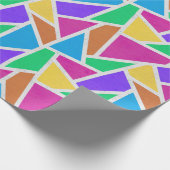 Helle Regenbogenfarben Mosaik Geschenkpapier (Ecke)