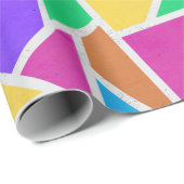 Helle Regenbogenfarben Mosaik Geschenkpapier (Rolleneckpunkt)