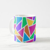 Helle Regenbogenfarben Mosaik Kaffeetasse (Vorderseite Links)