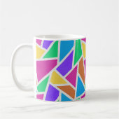 Helle Regenbogenfarben Mosaik Kaffeetasse (Links)