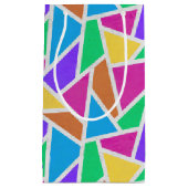 Helle Regenbogenfarben Mosaik Kleine Geschenktüte (Vorderseite)