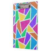 Helle Regenbogenfarben Mosaik Klemmbrett (Links)