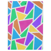 Helle Regenbogenfarben Mosaik Klemmbrett (Rückseite)