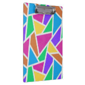 Helle Regenbogenfarben Mosaik Klemmbrett (Rechts)