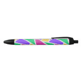 Helle Regenbogenfarben Mosaik Kugelschreiber (Oberseite)