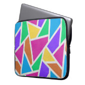 Helle Regenbogenfarben Mosaik Laptopschutzhülle (Vorderseite Links)