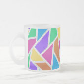 Helle Regenbogenfarben Mosaik Mattglastasse (Links)