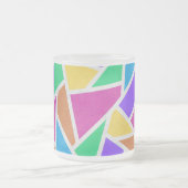 Helle Regenbogenfarben Mosaik Mattglastasse (Mittel)