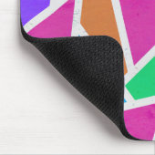 Helle Regenbogenfarben Mosaik Mousepad (Ecke)