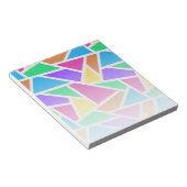 Helle Regenbogenfarben Mosaik Notizblock (angewinkelt)