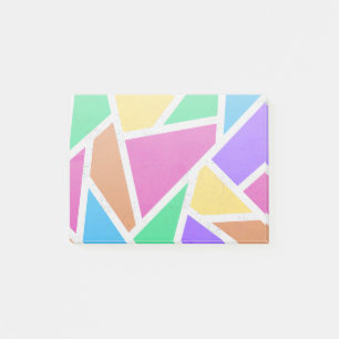 Helle Regenbogenfarben Mosaik Post-it Klebezettel