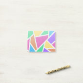 Helle Regenbogenfarben Mosaik Post-it Klebezettel (Auf Schreibtisch)