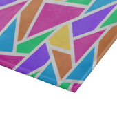 Helle Regenbogenfarben Mosaik Schneidebrett (Ecke)