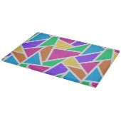Helle Regenbogenfarben Mosaik Schneidebrett (Ecke)
