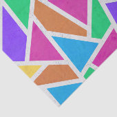 Helle Regenbogenfarben Mosaik Seidenpapier (Ausschnitt)