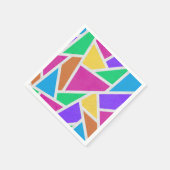 Helle Regenbogenfarben Mosaik Serviette (Ecke)