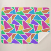 Helle Regenbogenfarben Mosaik Sherpadecke (Vorderseite (Horizontal))