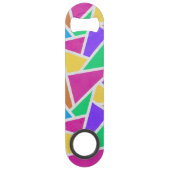 Helle Regenbogenfarben Mosaik Speed Flaschenöffner (Vorderseite)