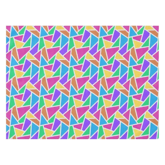 Helle Regenbogenfarben Mosaik Tischdecke (Vorderseite (Horizontal))