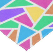 Helle Regenbogenfarben Mosaik Tischdecke (Schrägansicht)