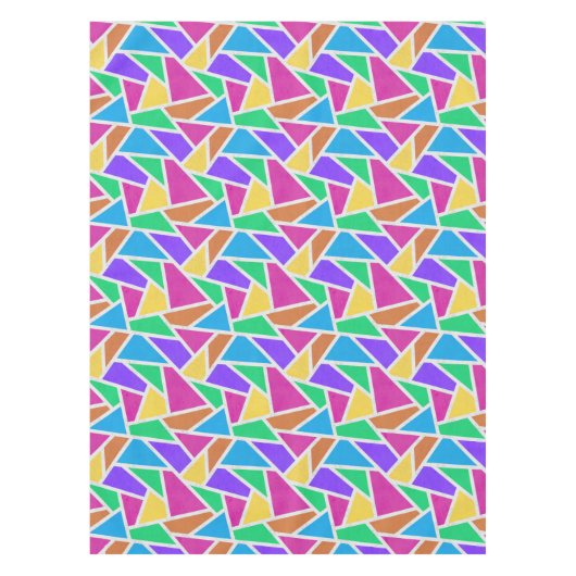 Helle Regenbogenfarben Mosaik Tischdecke (Vorderseite)