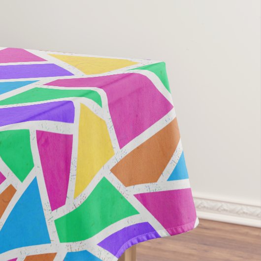 Helle Regenbogenfarben Mosaik Tischdecke (Beispiel)
