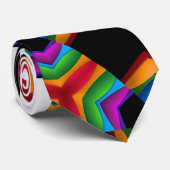 helle RegenbogenfarbKrawatte Krawatte (Gerollt)