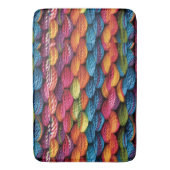 Helle Regenbogengarne Badematte (Vorderseite Vertikal)