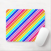Helle Regenbogenherzen farbenfrohe Mousepad (Mit Mouse)