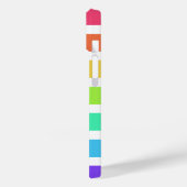 Helle Regenbogenstreifen Case-Mate iPhone Gehäuse Hülle (Rückseite / Links)