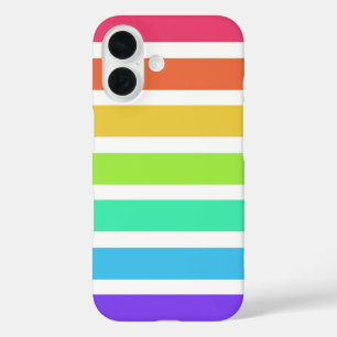 Helle Regenbogenstreifen Case-Mate iPhone Gehäuse 16 Hülle