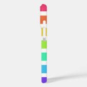 Helle Regenbogenstreifen Case-Mate iPhone Gehäuse Hülle (Rückseite / Links)