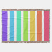 Helle Regenbogenstreifen Decke (Vorderseite)