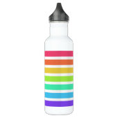 Helle Regenbogenstreifen Edelstahlflasche (Links)