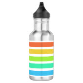 Helle Regenbogenstreifen Edelstahlflasche (Rechts)