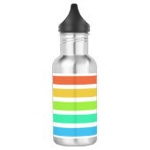 Helle Regenbogenstreifen Edelstahlflasche (Links)