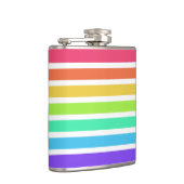 Helle Regenbogenstreifen Flachmann (Rechts)