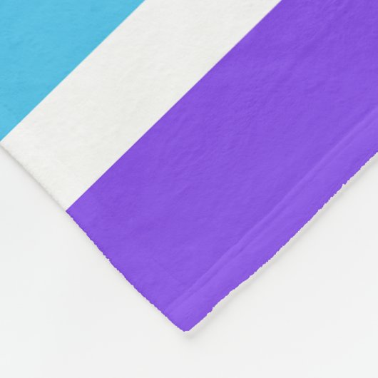 Helle Regenbogenstreifen Fleecedecke (Ecke)