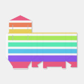 Helle Regenbogenstreifen Geschenkschachtel (Ungefaltet)