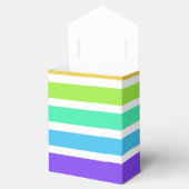 Helle Regenbogenstreifen Geschenkschachtel (Geöffnet)