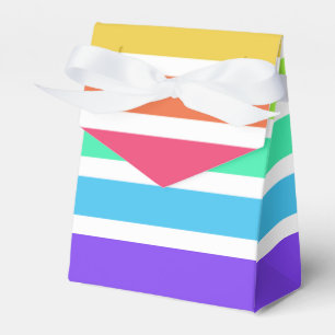 Helle Regenbogenstreifen Geschenkschachtel