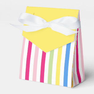 Helle Regenbogenstreifen Geschenkschachtel