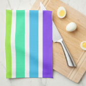 Helle Regenbogenstreifen Geschirrtuch (Viertel Falte)