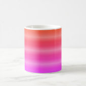 Helle Regenbogenstreifen Kaffeetasse (Mittel)