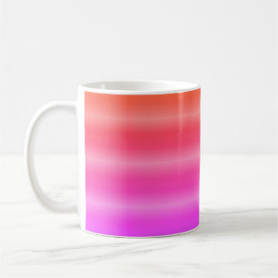 Helle Regenbogenstreifen Kaffeetasse
